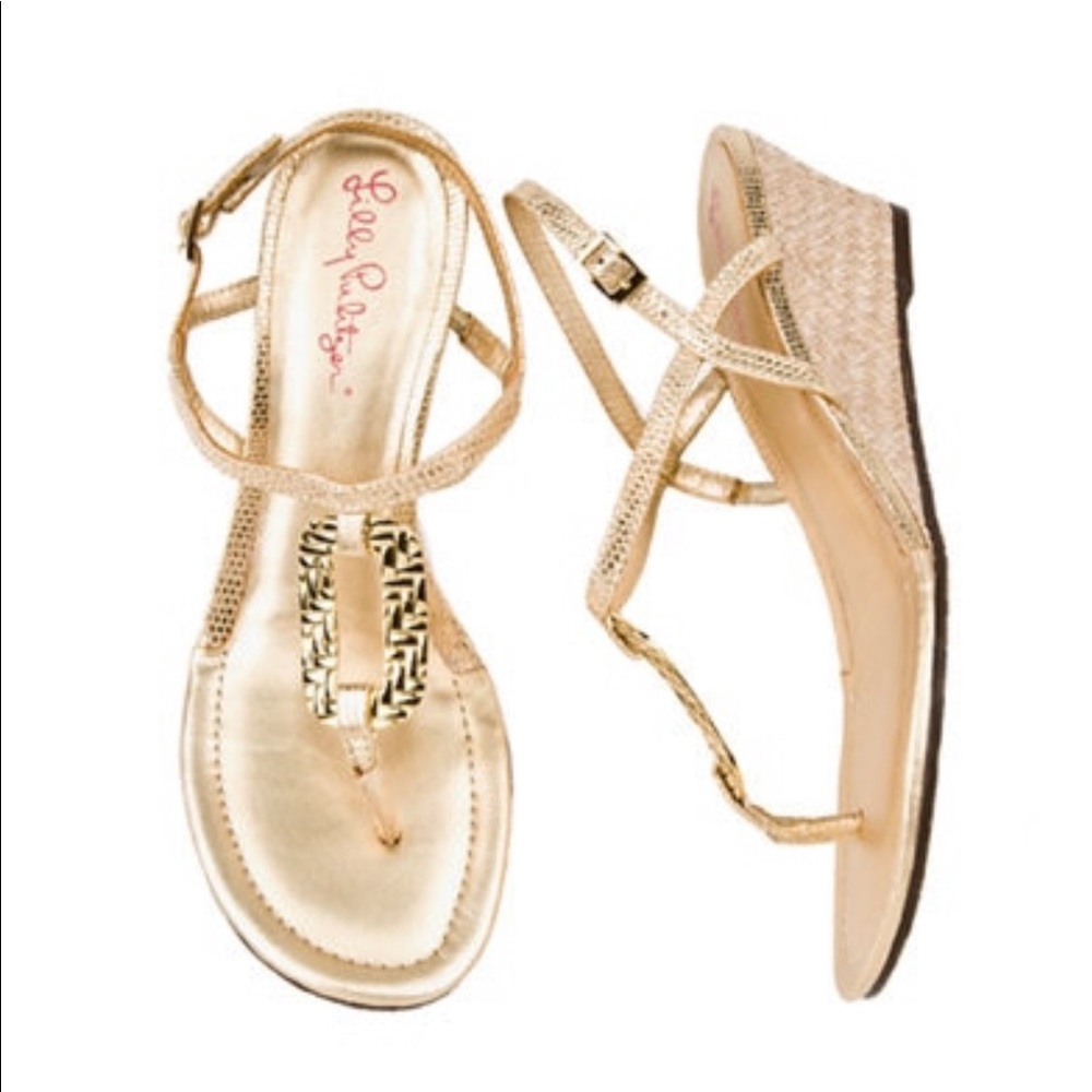 Lilly Pulitzer Good as Gold Wedge